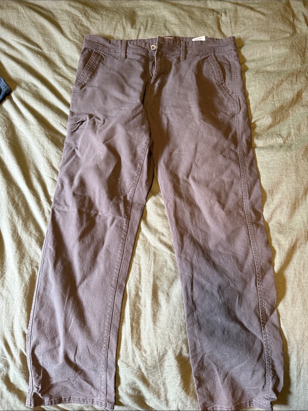 Weatherproof Men's Dark Brown Chino Pants